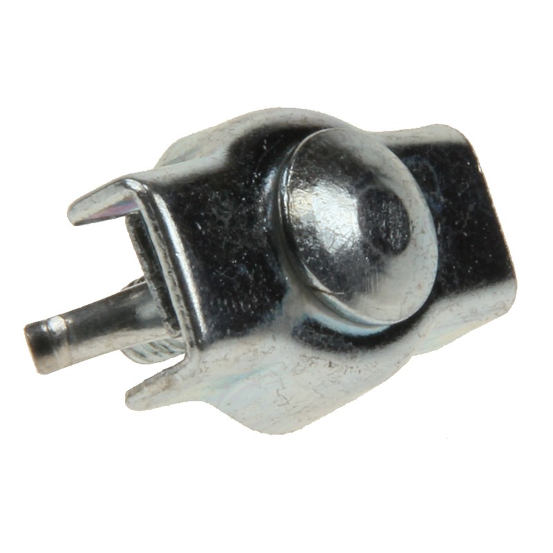 Raccordement simple, galvanisé pour fil jusque 4 mm, avec boulon à ailles.